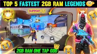 TOP 5 UNDERRATED 2 GB RAM LEGENDS 😲 | TOP 5 FASTEST LOW AND DEVICE PLAYERS | GARENA FIRE FIRE