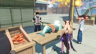Genshin Impact - Buying Daily Cooking Ingredients (Milk, shrimp, almond, crab, etc..)