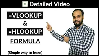 VLOOKUP and HLOOKUP in Excel | Dynamic Function of Microsoft Excel | Learn In Simple Language 😇😇
