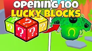 Opening 100 Lucky Blocks In Arm Wrestle SImulator