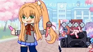 Monika fnf Test but its gacha (High school conflict)