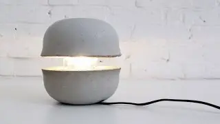 Learn How to Make a Concrete Lamp