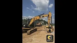ВИБРОТРАМБОВКА (ВИБРОПЛИТА) DELTA НА ЭКСКАВАТОРЕ CAT320