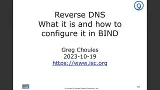 Reverse DNS and BIND, 19 October 2023