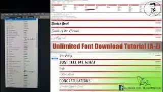 How to unlimited font download for PC tutorials (A-Z) |
