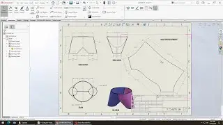 Y Chute / Duct Detailing  |  Make drawing from Part  | SolidWorks