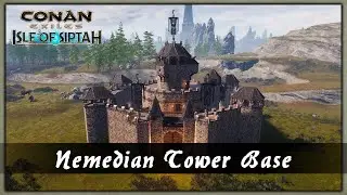 HOW TO BUILD A NEMEDIAN TOWER BASE [SPEED BUILD] - CONAN EXILES