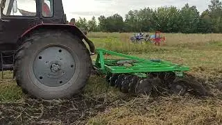МТЗ-80 дісковка по стерні