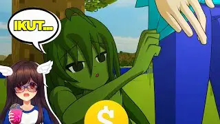 AUTO PANIK! ANIME MINECRAFT CEWEK ZOMBIE INI RELA GAK PAKE BAJU DEMI PENGEN BARENG STEVE!