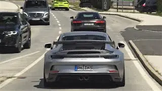 Porsche 992 GT3 - LOUD Grail Exhaust Sound & Hard Accelerations!