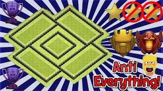 NEW EPIC TH8 Trophy Base 2016 - Anti 2 star - Clash Of Clans