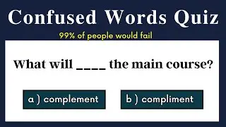 Confused English words quiz | vocabulary | Can you pass and score 25/25?|English Test and quizzes|#1