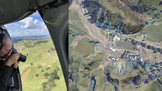 Insights on the growth and mobility of debris flows from repeat high resolution lidar