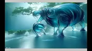 Black Machairodus Vs Hippopotamus Fight But Just Liquid