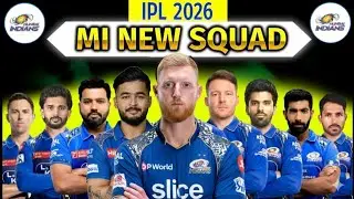 IPL 2026 - Mumbai Indians Team New Squad | MI Full Squad 2026 | MI Team 2026 Players List IPL|