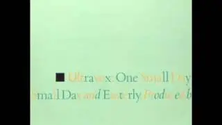 ONE SMALL DAY special remix - ULTRAVOX!