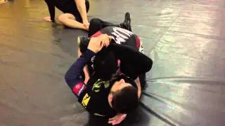 Выход на Ninja choke из раббер гарда - удушение (ninja choke from rubberguard)
