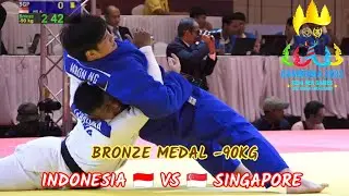 indonesia vs singapore | bronze medal -90kg | JUDO SEA GAMES CAMBODIA 2023