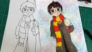 How to draw Harry Potter!!
