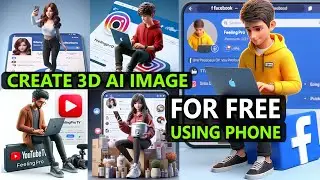 How to create 3D AI Social media Images For FREE | Trending Social Media Profile