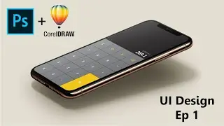 UI/UX Design | Mobile App UI Design in CorelDraw | KH Graphics | EP3