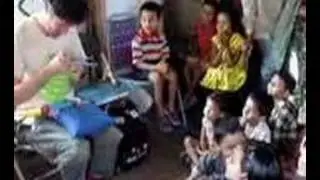 Making balloon animals in Calcutta India