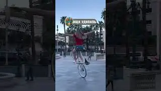 Удивительная девушка с велосипедом