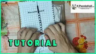 TUTORIAL BRACCIALE MACRAMÈ CON NODO PIATTO COLLB PANDAHALL