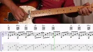 How to Play the Chords to In My Life by the Beatles on Guitar with TAB