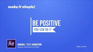 Smooth Text Animation in After Effects - After Effects Tutorial -  Master the text animation