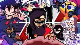 TONE IT DOWN but Every Turn a Different Character Sings 🎶⚡ (FNF Hazy River Everyone Sings It)