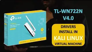 [Hindi] TP-link TL-WN722n Wi-Fi Drivers Install in Kali Linux Virtual Box | Monitor Mode Working