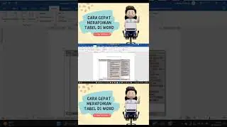 CARA MERAPIKAN TABEL DI MICROSOFT WORD!!