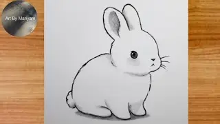 How to Draw a Cute Rabbit Step by Step | Easy Pencil Sketch Tutorial 🐇