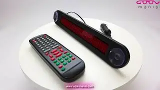 Car LED panel with scrolling text - 30 cm x 5 cm (www.cool-mania.com)