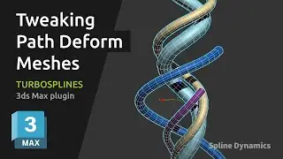 TurboSplines 3dsMax plugin: Editing & Animating Path Deform Parameters