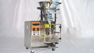 How to operate run peanut granule packing MC FFS for Columbian Cómo operar la máquina de embalaje