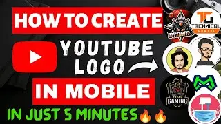 How To Make Professional Logo For YouTube Channel In Mobile 🔥🔥🔥