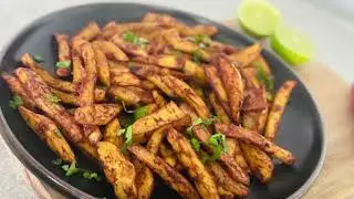Oven Baked Masala chips| Masala Chips| Crispy oven Baked chips