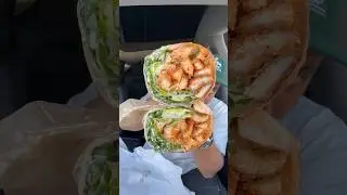 An awesome Buffalo Chicken Wrap from Ggiata