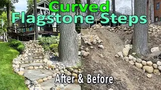 How to install CURVED Flagstone Steps (Step-by-Step)