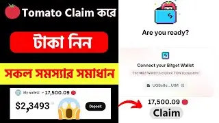 Tomarket Tomato টোকেন Claim করে টাকা নিন || Tomarket Wallet connected problem solve