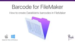 Create 2D DataMatrix barcodes in FileMaker for Mac and Windows
