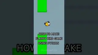 How to make flappy bird game using python #shorts #python