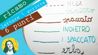 6 Punti per ricamare scritte e lettere | RICAMO Facile |