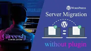 wp website migration without plugins (server to server migration )