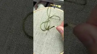 Woven Picot Stitch Tutorial #handembroidery #embroiderystitches #embroidery #embroiderytutorial