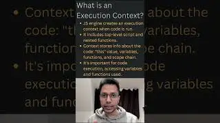 What is Execution Context? | Clip #1 | Understanding Execution Context | Core JavaScript