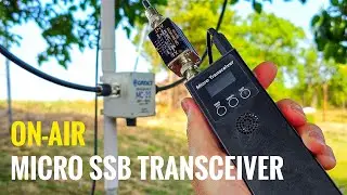 MICRO QRP TRANSCEIVER ON-AIR with MC-20 Magloop Antenna