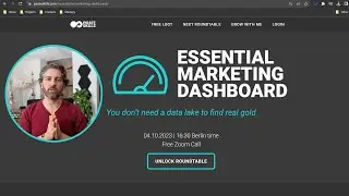 Essential Marketing Dashboard | You don’t need a data lake to find real gold